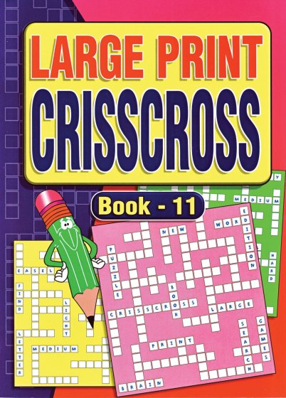 A4 LARGE PRINT CRISSCROSS BOOK