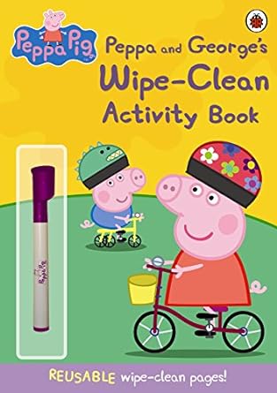 Peppa and george's wipe - clean activity book