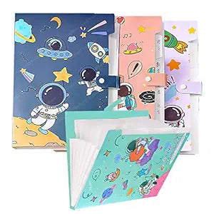 Step on the moon ! randon Space Theme File Folder with Button Lock