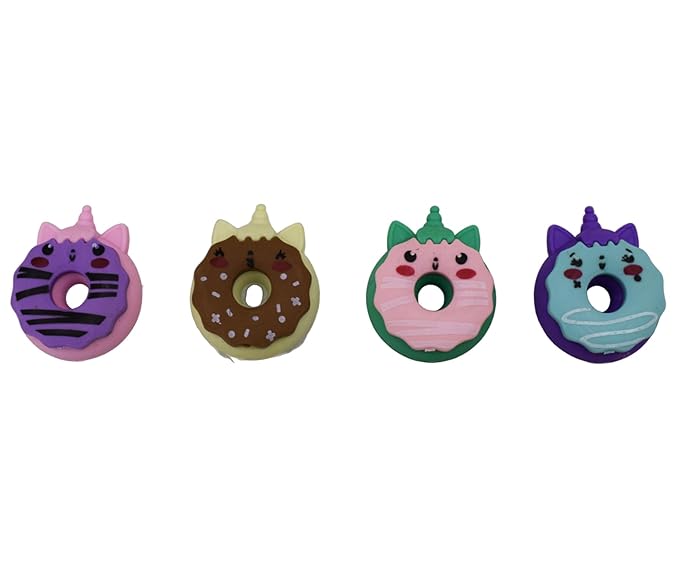 3D Erasers- Donuts- SET OF3 Erasers