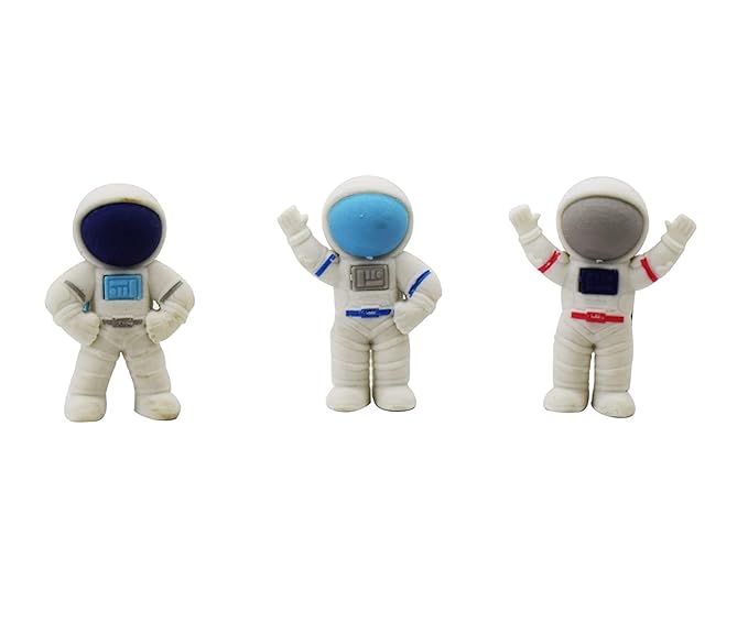 Space station eraser -  set of 3 erasers