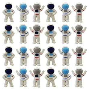 Space station eraser -  set of 3 erasers