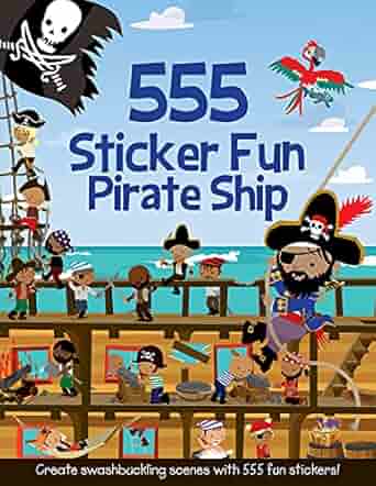 555 Sticker Fun Pirate Ship