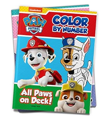 Color by number- PAW Patrol- All paws on deck