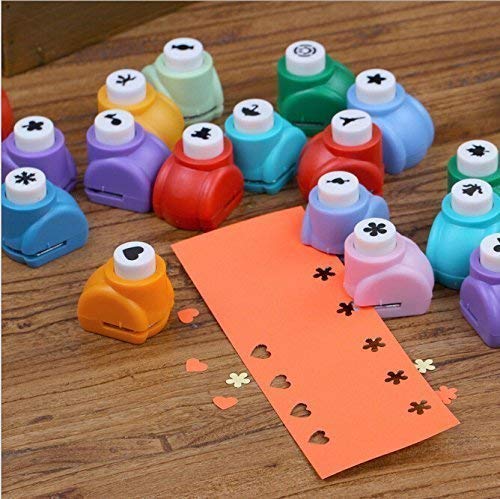 Craft Punch Punching Hole Tool, for DIY Greeting Card, Scrapbook and Art and Craft(Assorted Shapes, Pack of 8)