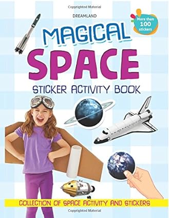 Magical space stiker activity book