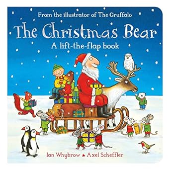 The christmas bear -lift - the - flap