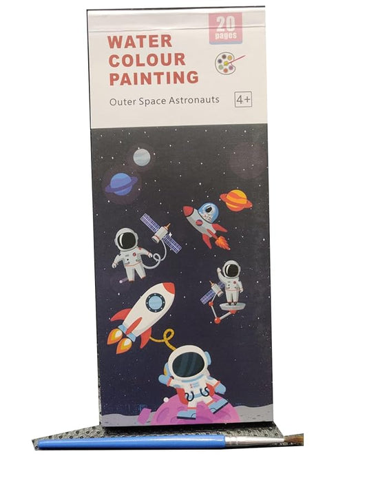 Water colour painting - Outer space astronauts