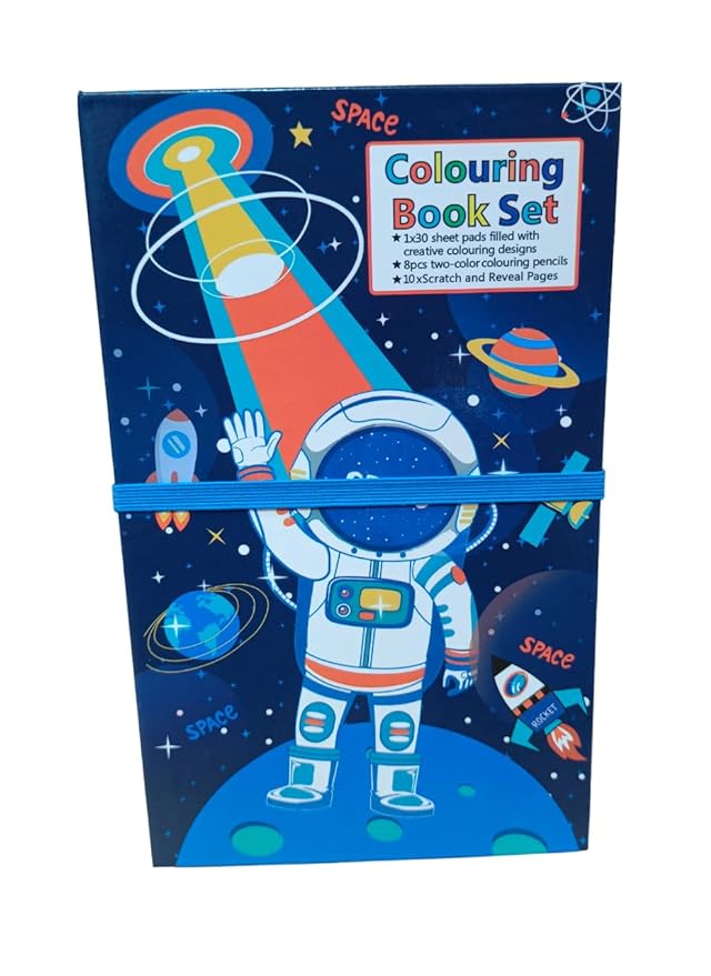 Colouring book set - space