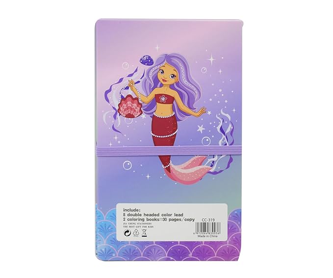 Mermaid squad Colouring book set