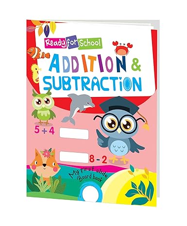 Books Ready for School: Addition and Subtraction- Slide and See Board Book