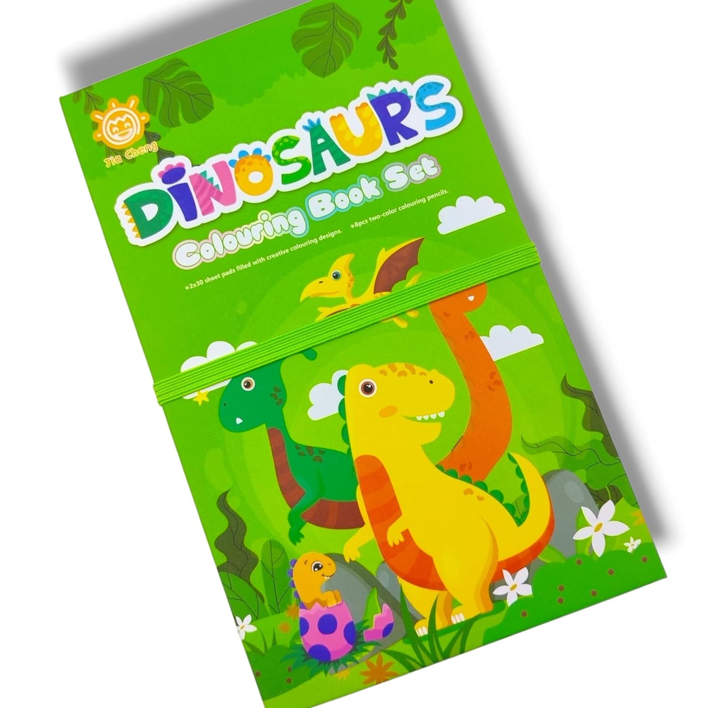 Dinosaur colouring book set