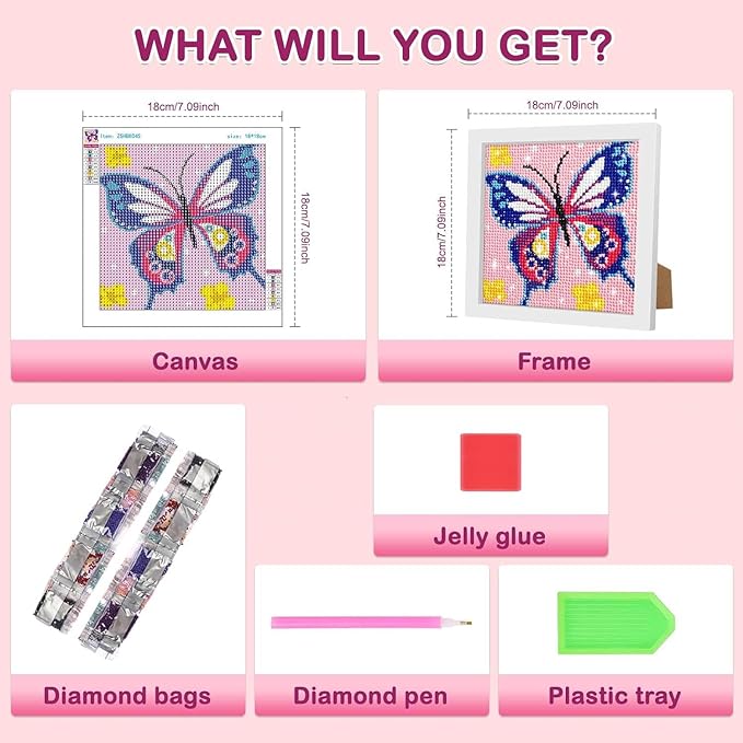 Cartoon Diamond Painting Kits for- Butterfly