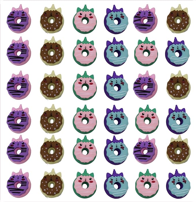 3D Erasers- Donuts- SET OF3 Erasers