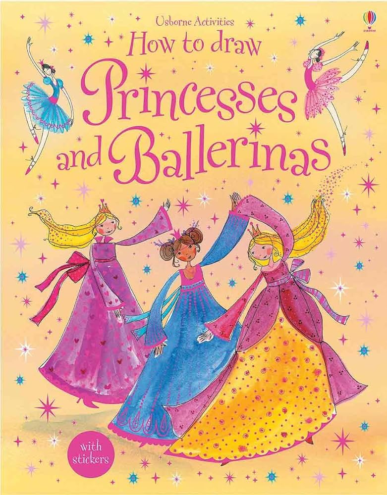 Usborne How to draw princesses and ballerinas with Stickers