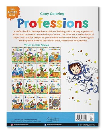 Professions copy colouring