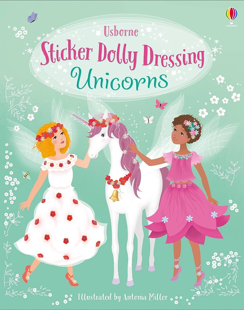 Usborne - sticker dolly dtressing unicorns