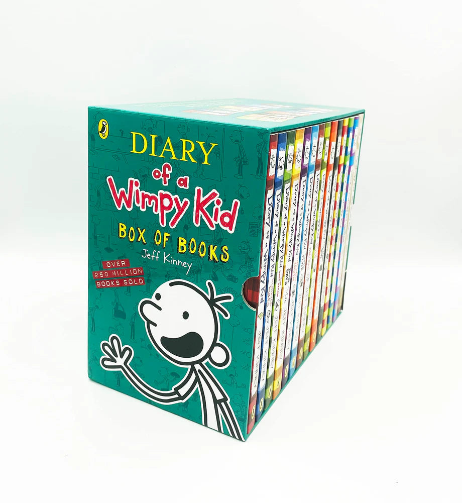 Diary of a wimpy kid box of books- 14 BOOKS in a Box