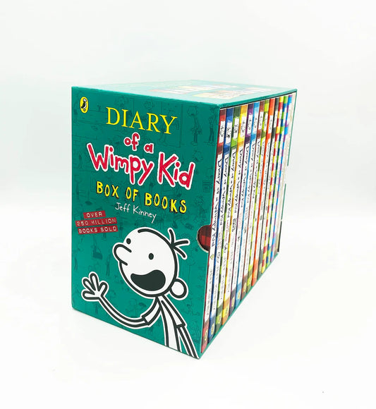 Diary of a wimpy kid box of books- 14 BOOKS in a Box