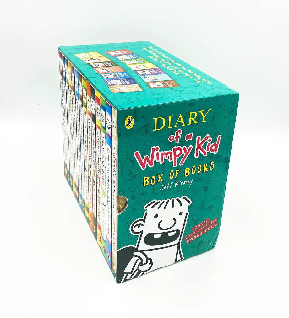 Diary of a wimpy kid box of books- 14 BOOKS in a Box