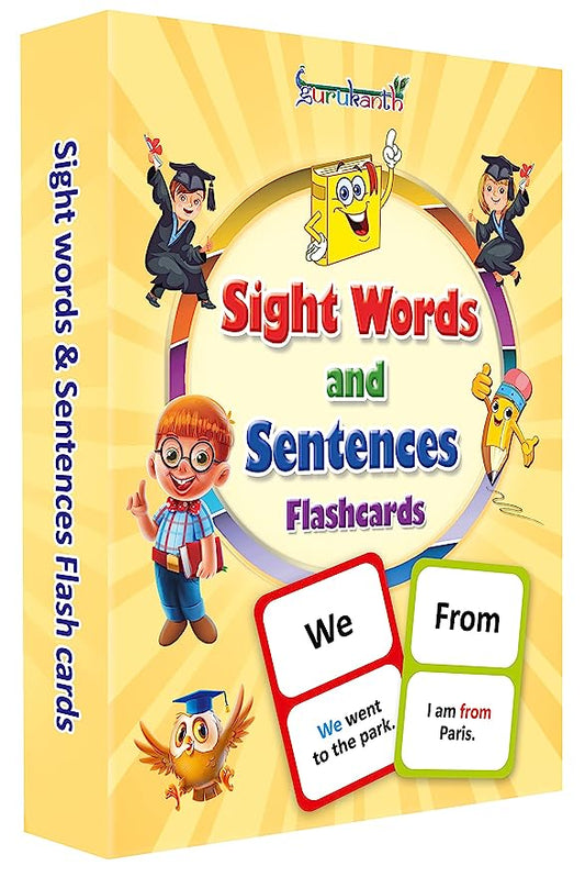 Sight words and Sentence Flash Cards for Kids