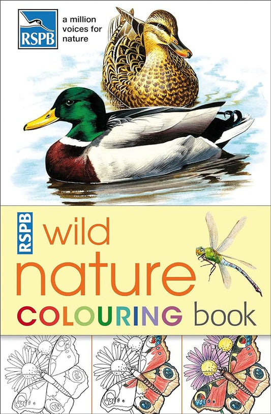 Wild nature colouring book