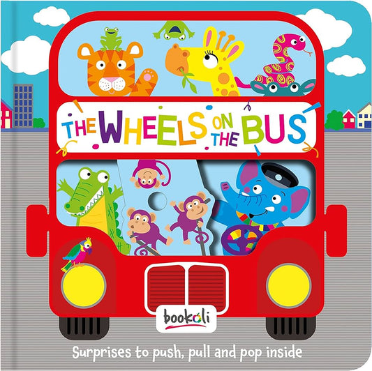 The wheels on the bus-push -pull and pop inside