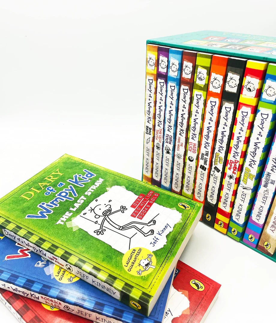 Diary of a wimpy kid box of books- 14 BOOKS in a Box