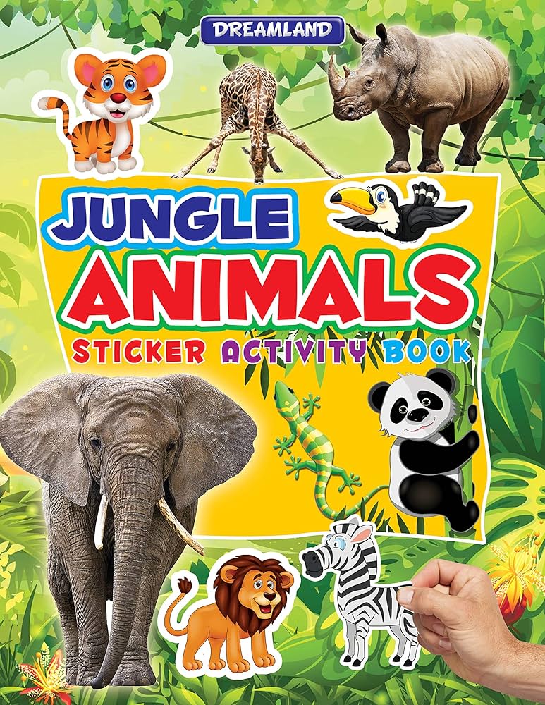 Jungle animals sticker activity book