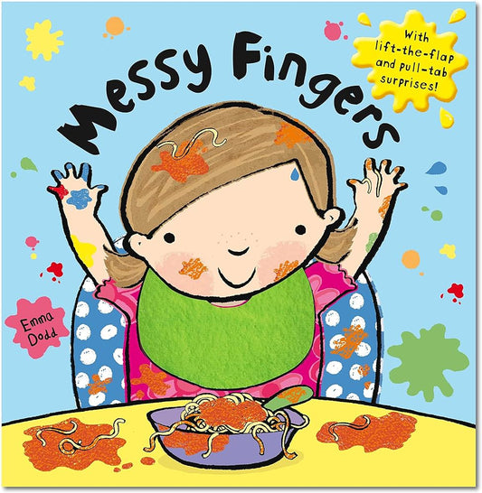 Messy fingers lift-the-flap