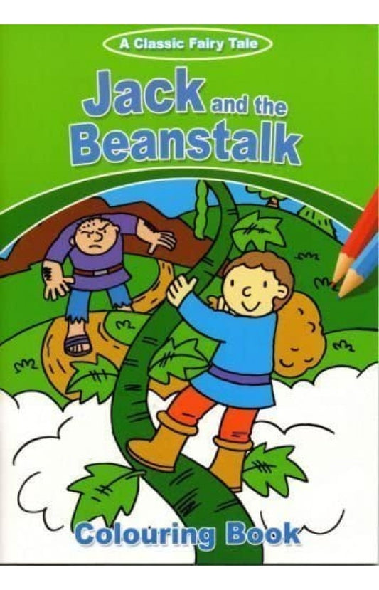 Jack and the Beanstalk -classic fairy tale -Colouring book