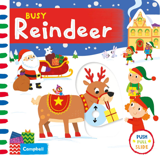 Busy reindeer-Push pull slide