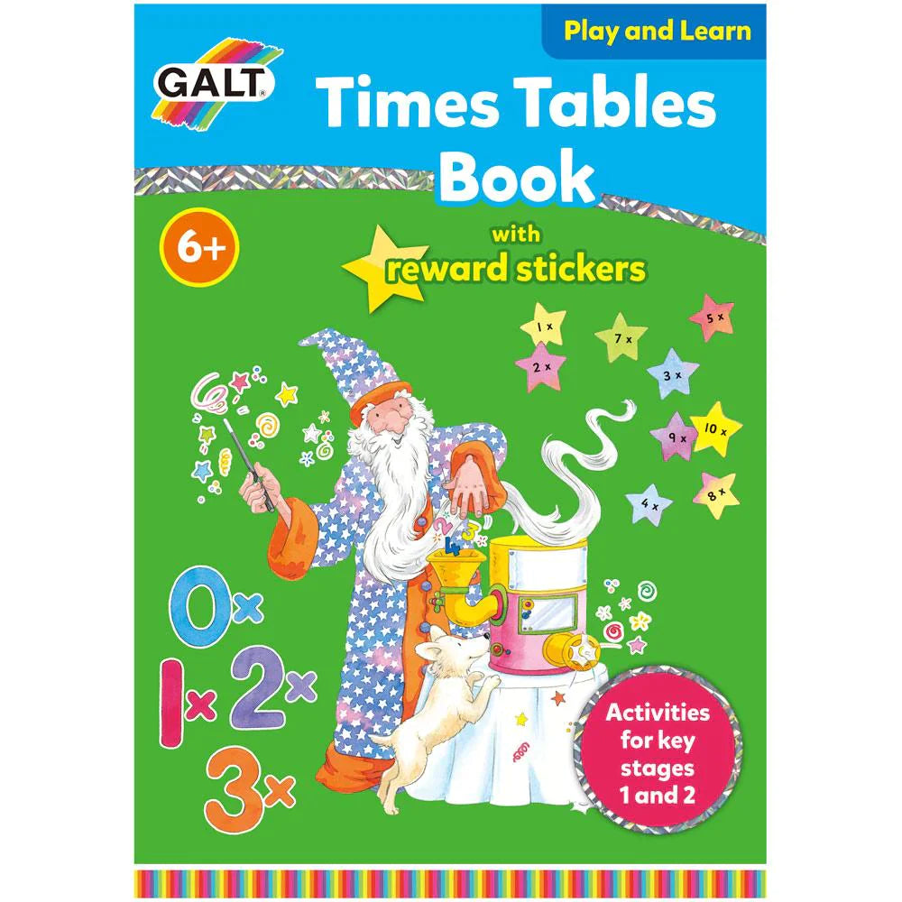 Time tables book with reward stickers -activities for key stages 1 and 2