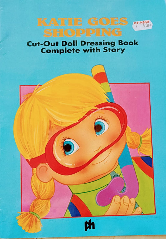 Katie goes shopping-cut -out-doll dressing book complete with story