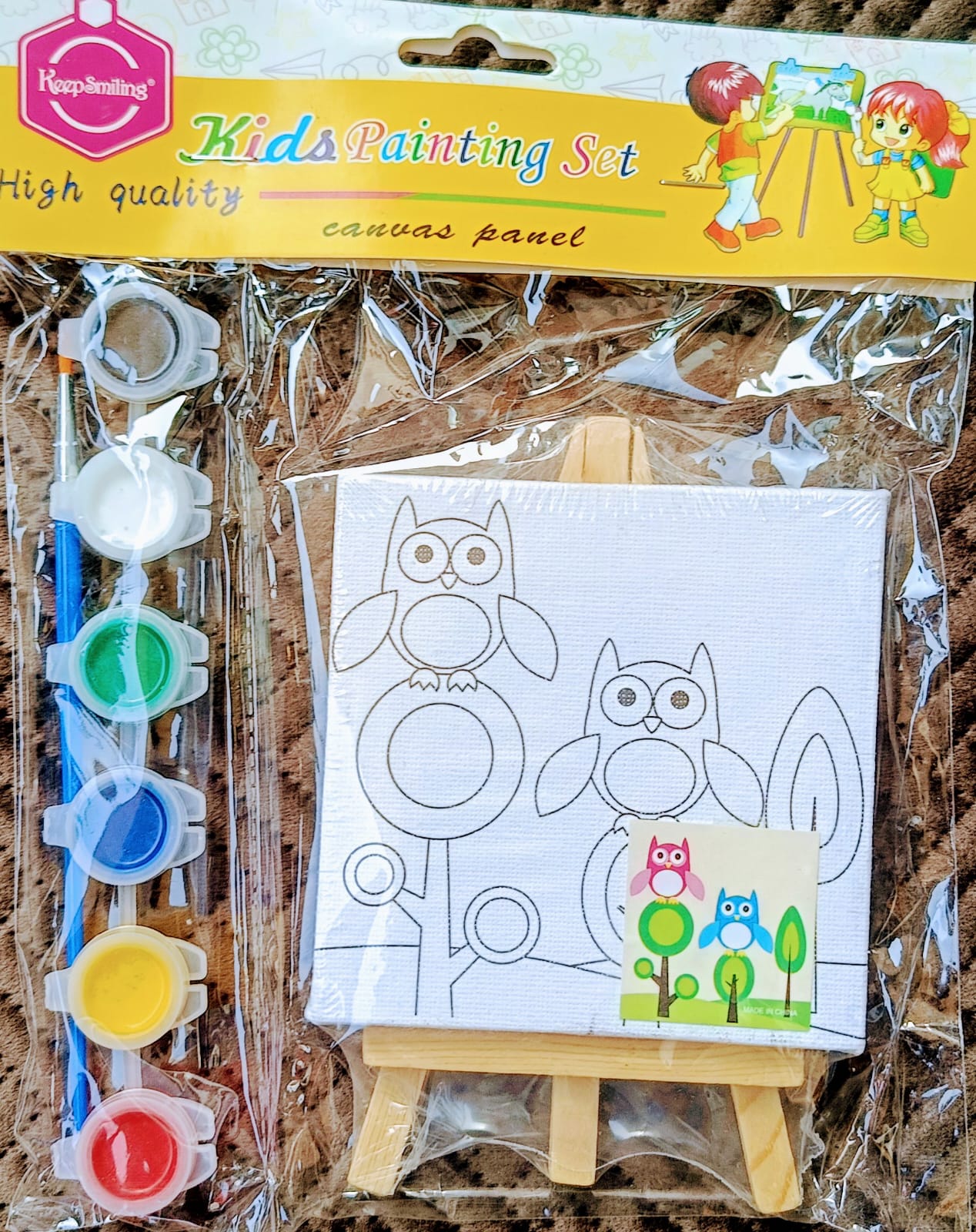 Kids Painting Set with Aisle- 4*4- Owl