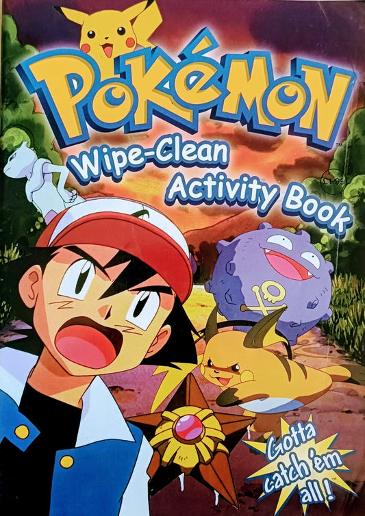 Pokemon -wipe -clean activity book