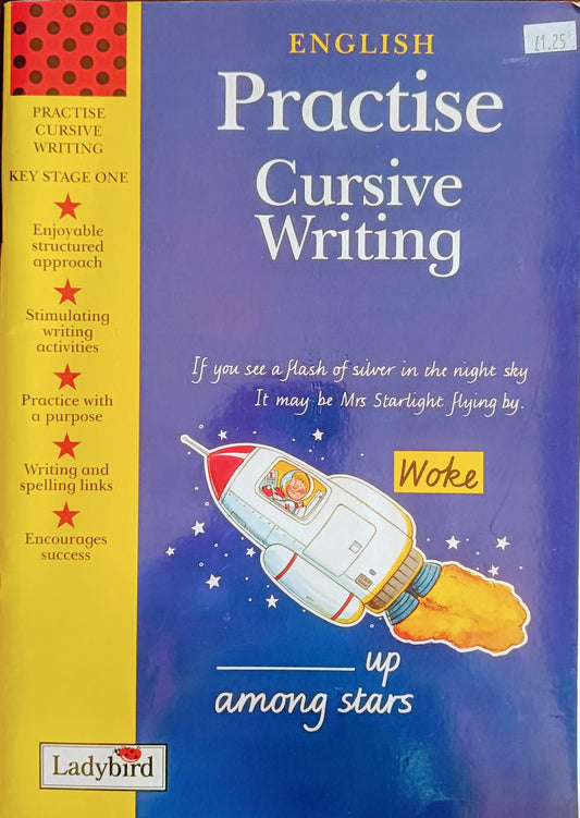 English practise cursive writing