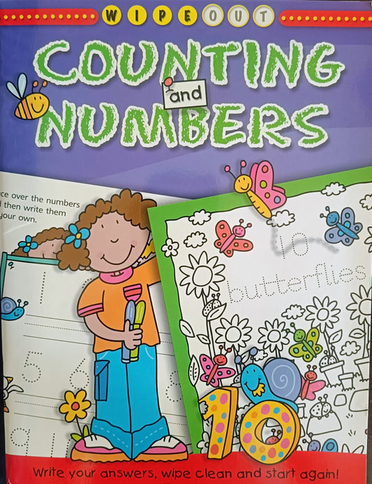Counting and numbers- wipe and clean