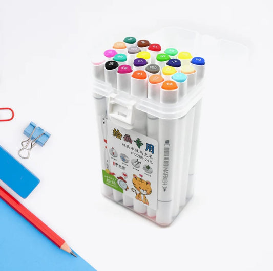 Dual Tip- Colorful Art pen set- 24 colors