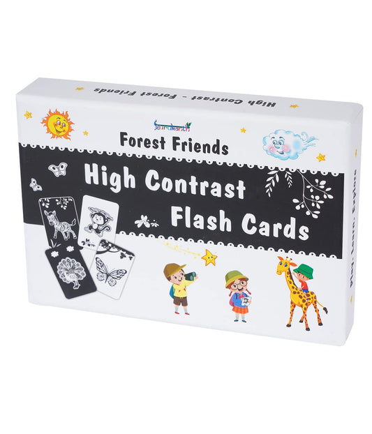 High Contrast Flash Cards For New Born Baby – Black & White