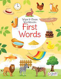 First words Wipe and Clean book