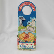 Australian animals door hanger board books : emu koala kangaroo frilled neck lizard