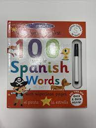 Write and Wipe Book I Can Write my First 100 Spanish Words