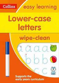 Lower Case letters- Collins Easy learning -Wipe and clean