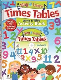 Time tables -write and wipe activity book