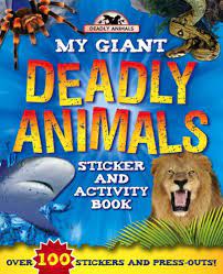 My giant deadly animals sticker and activity book