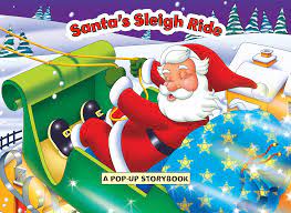 Santa's sleigh ride-pop-up-story book