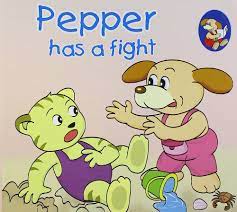 Pepper has a fight