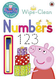 Wipe clean first numbers -peppa pig