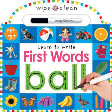 Learn to write- First words- Wipe and clean book